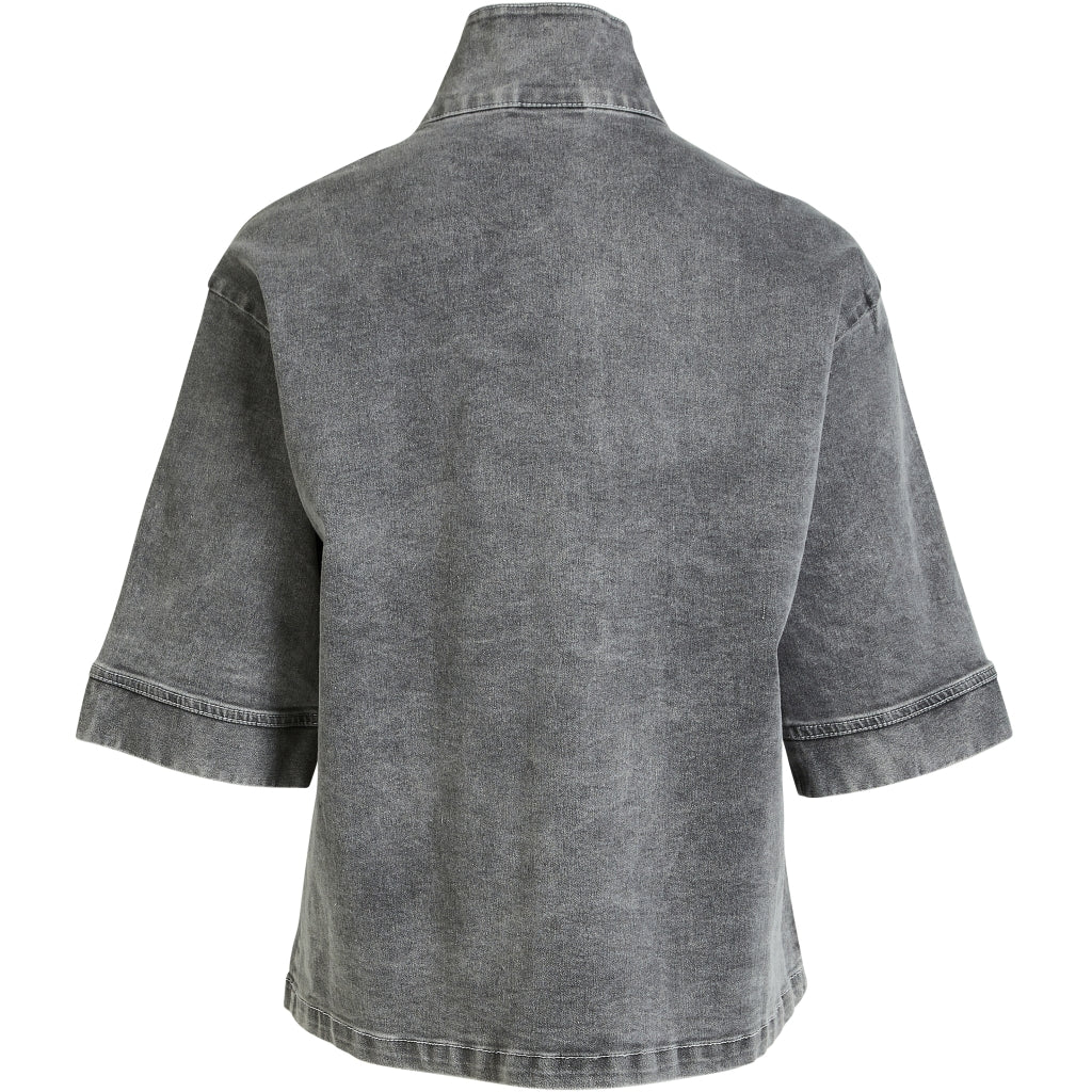 Maxirock aus Denim in Grau - NÜ