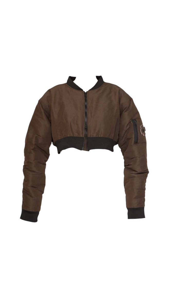 Kurze Bomberjacke in Chocolate Brown – Modern, cool & absolut trendstark - PLÜ