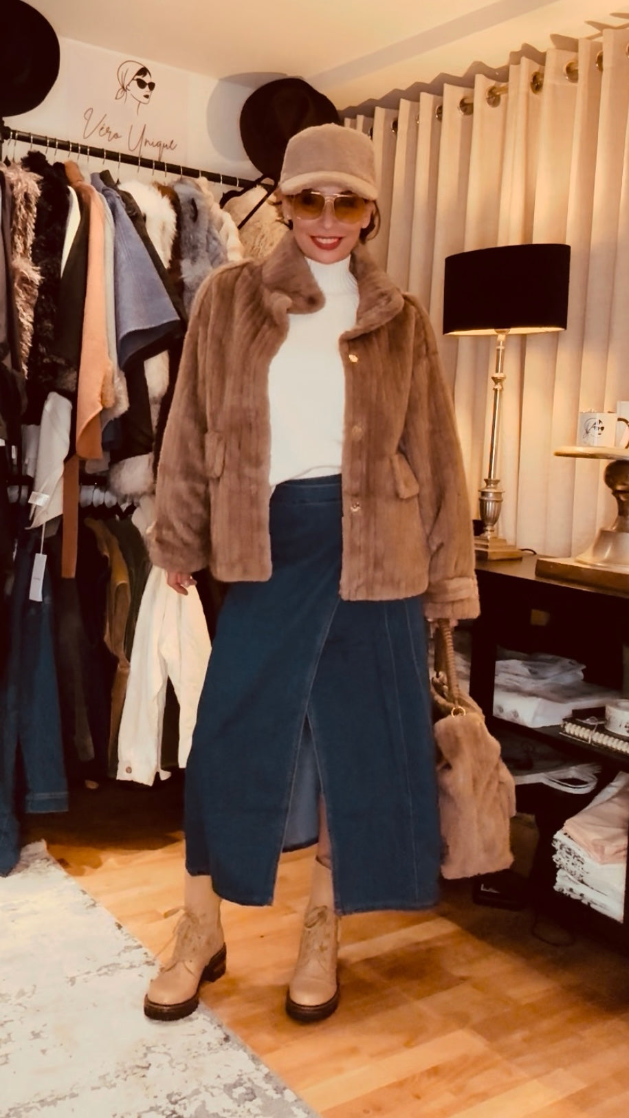 Faux-Fur-Jacke in Braun – Kuschelig & Chic - ALEX MAX - 34-38