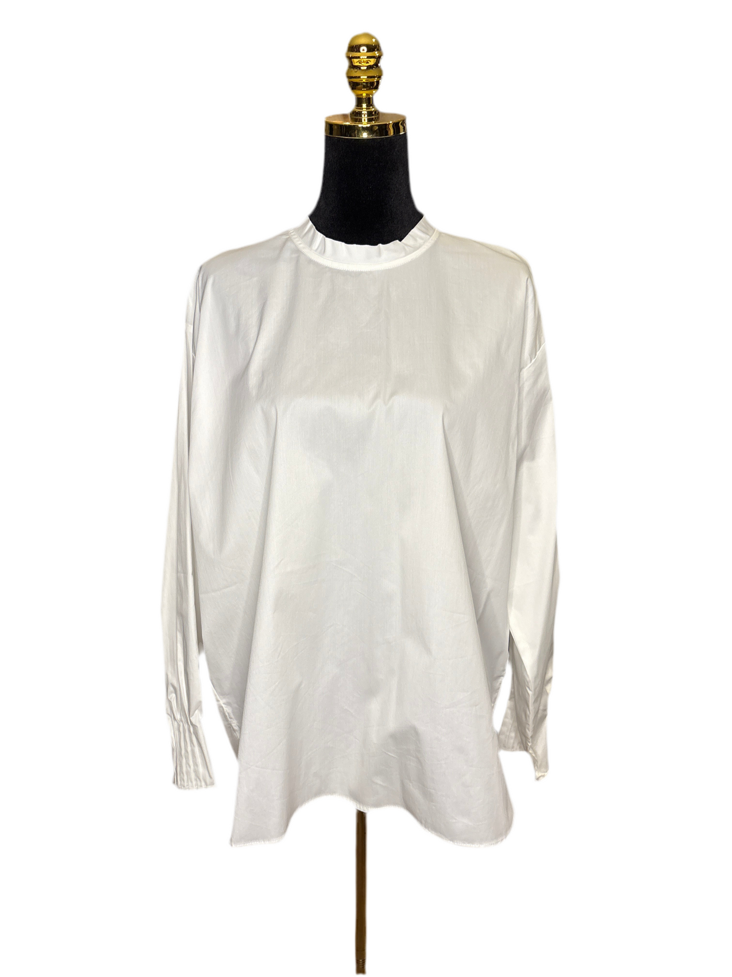 Modernes Hemd/Bluse in Hellblau / Weiß / Dunkelblau – elegant & bequem - Gioya