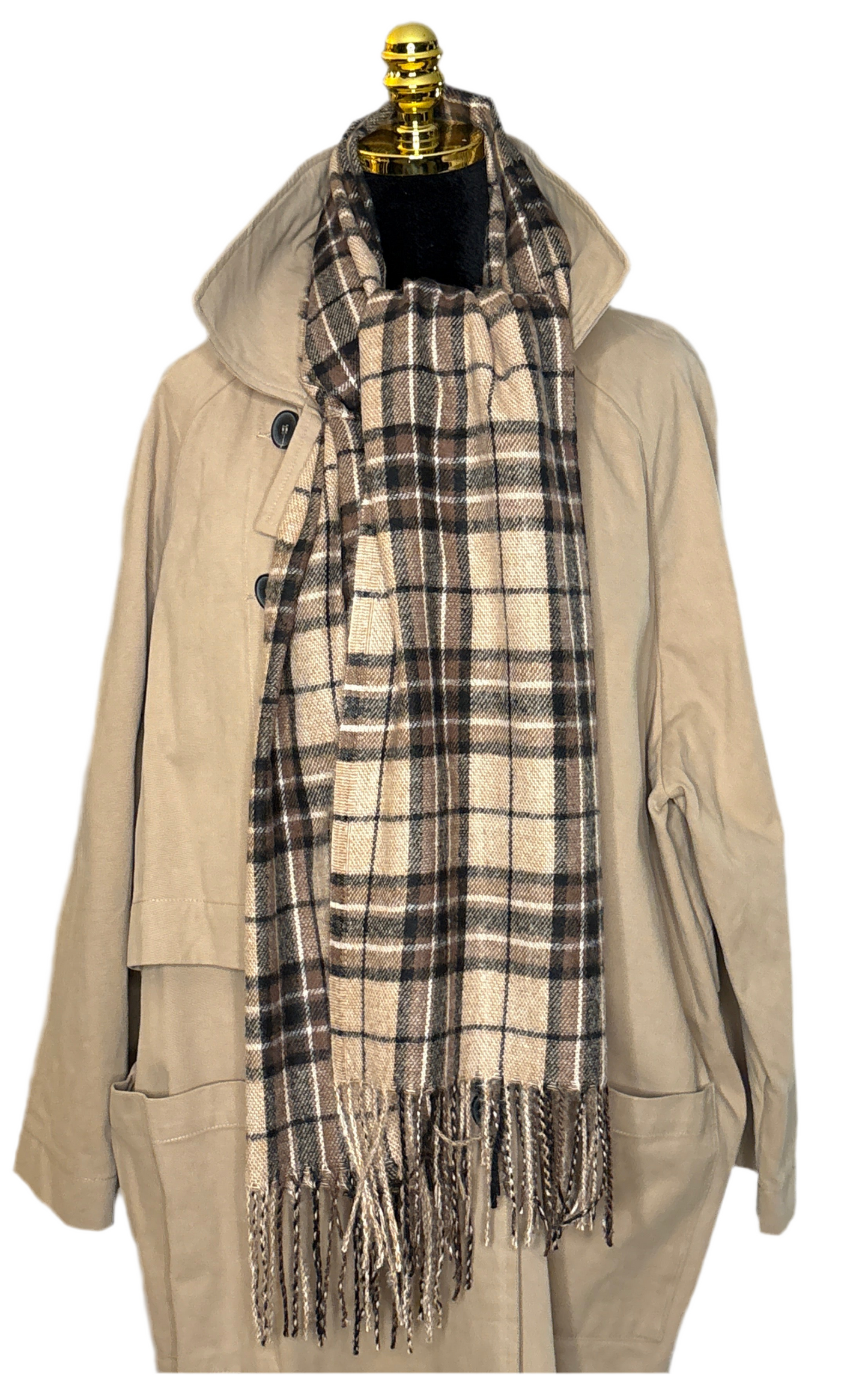 Klassischer Schal mit Karomuster