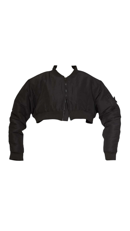 Kurze Bomberjacke in Schwarz – Modern, cool & absolut trendstark - PLÜ