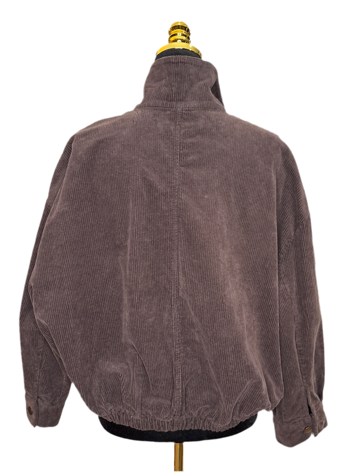 Rippweste in Smoke Grau & Braun - Gioya