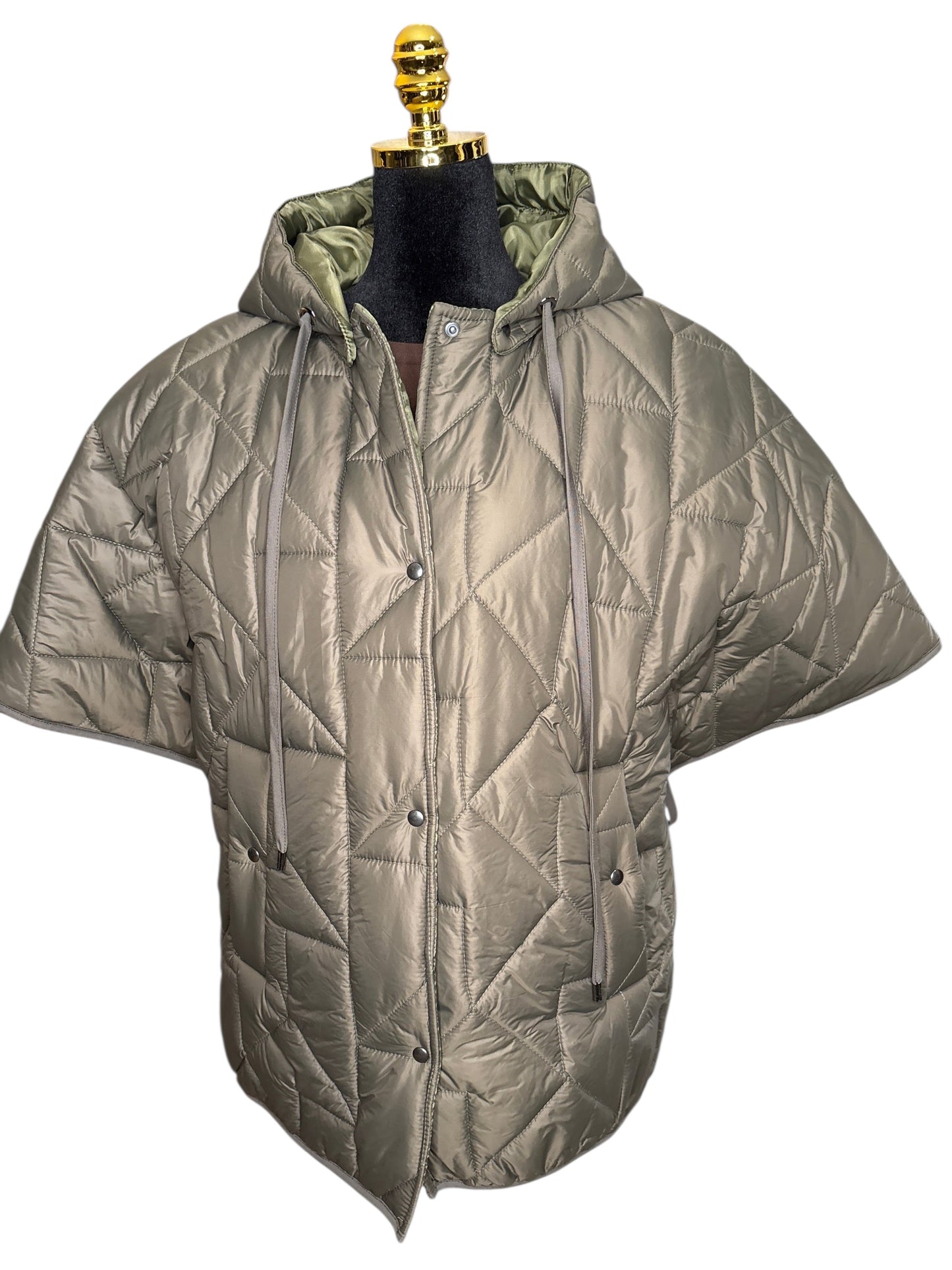 Moderne Weste in Beige, Grün & Schwarz - Jacken