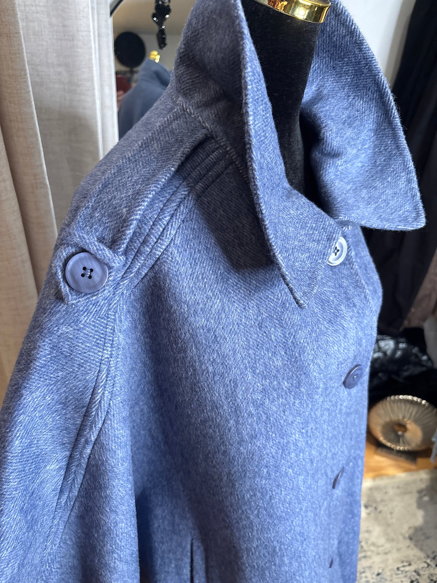 Hochwertiger Poncho in Blau - Alex Max