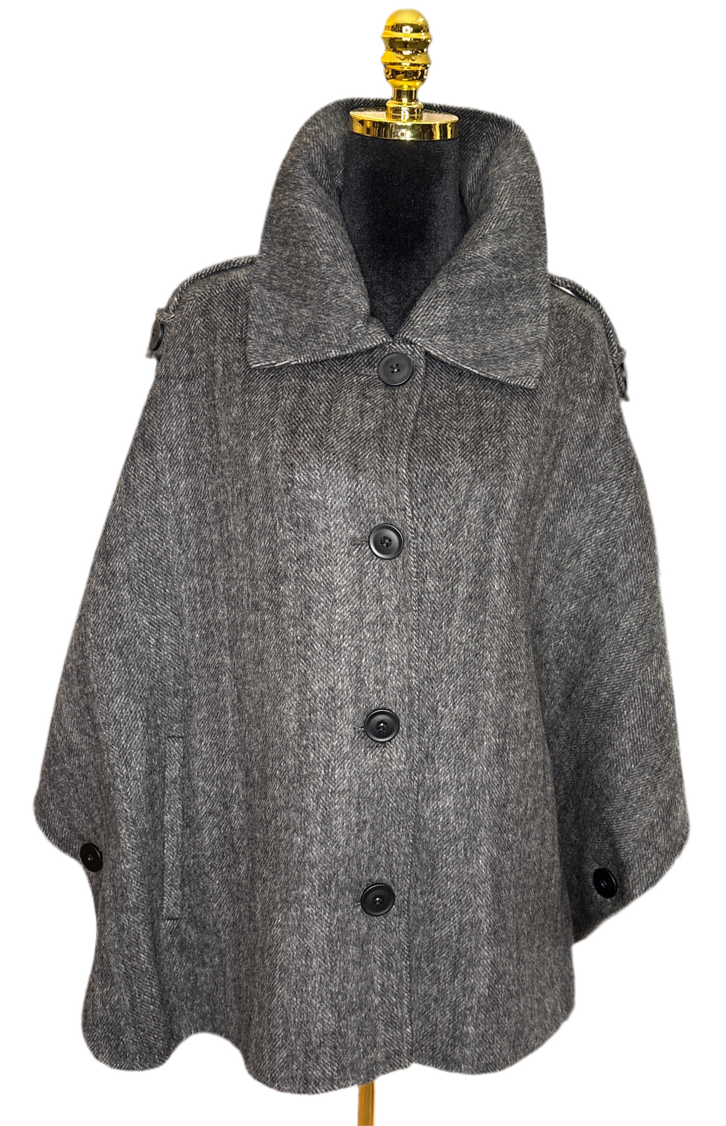 Hochwertiger Poncho in Blau - Alex Max