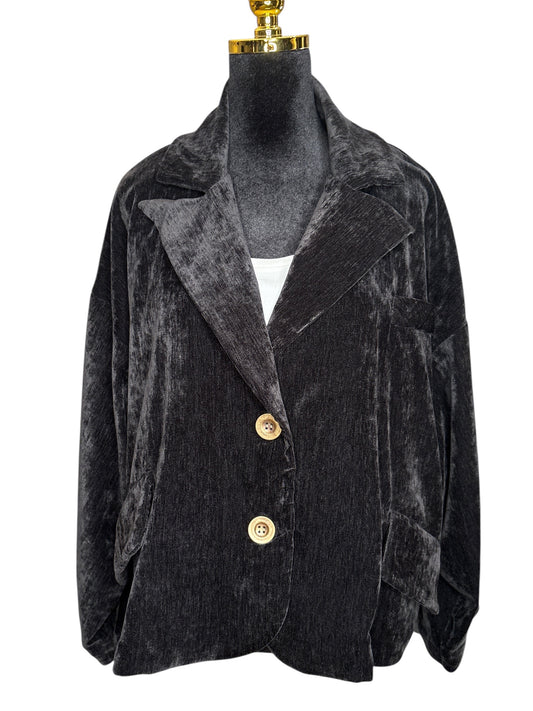 Eleganter Blazer in Beige, Blau & Schwarz - Gioya