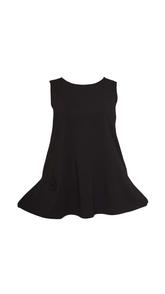 Sleeveless Swing Top – Black - PLÜ