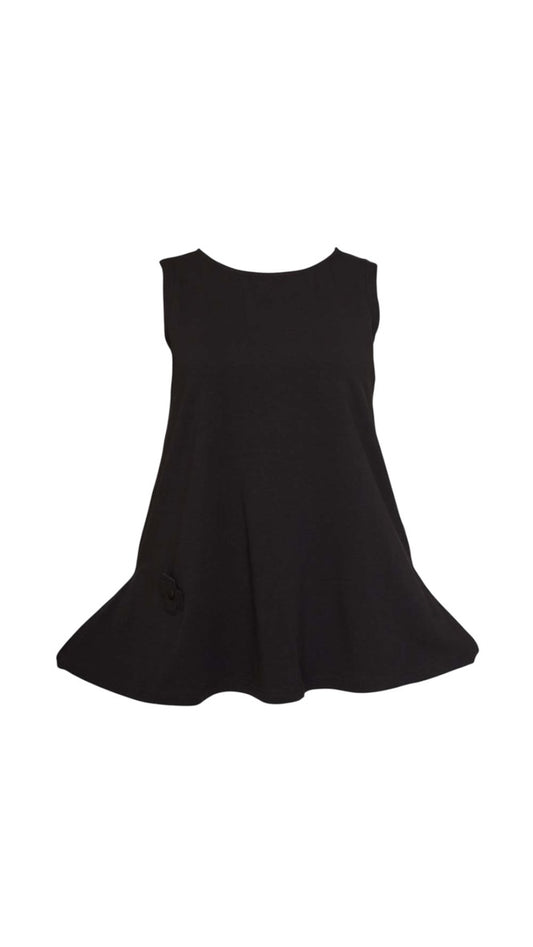 Sleeveless Swing Top – Black - PLÜ