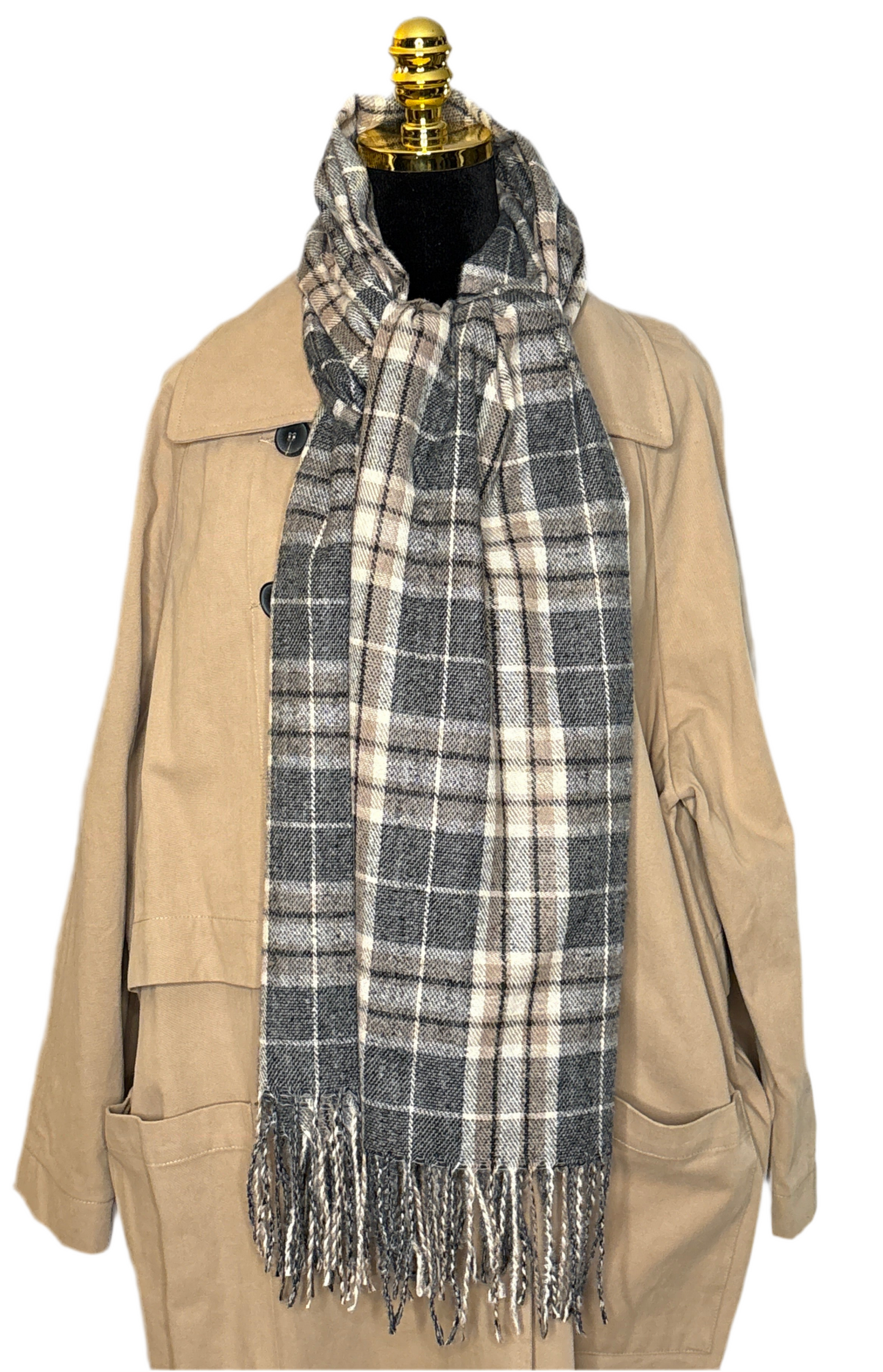 Klassischer Schal mit Karomuster