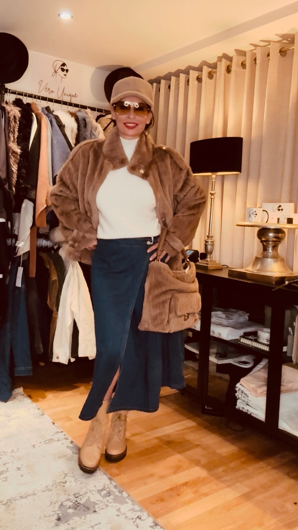 Faux-Fur-Jacke in Braun – Kuschelig & Chic - ALEX MAX - 34-38