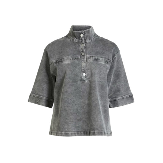 Denim Shirt/Hemd/Bluse in Grau - NÜ